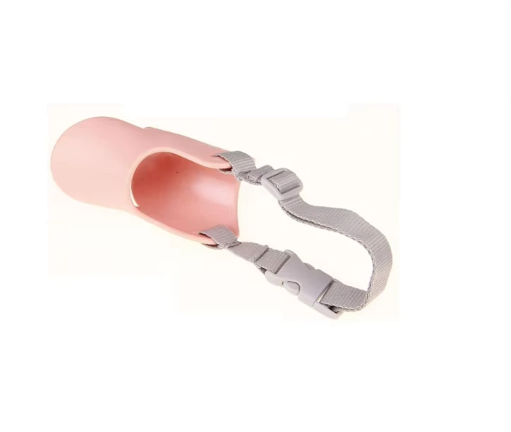 wholesale Funny Cheap Customized Pet Accessories Durable Anti Biting Adjustable Dog Muzzle pink 1