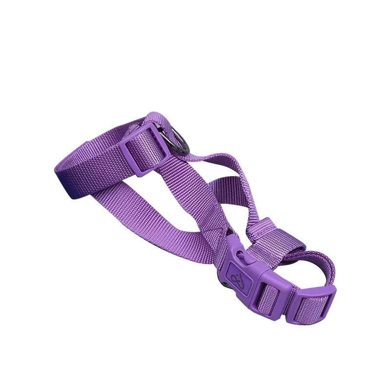wholesale Soft Plastic Breathable Dog Mouth Cover Pet Mouth Cover Anti-Bite Dog Muzzle Prevent Screaming Biting Dog Mouth Cover purple 1