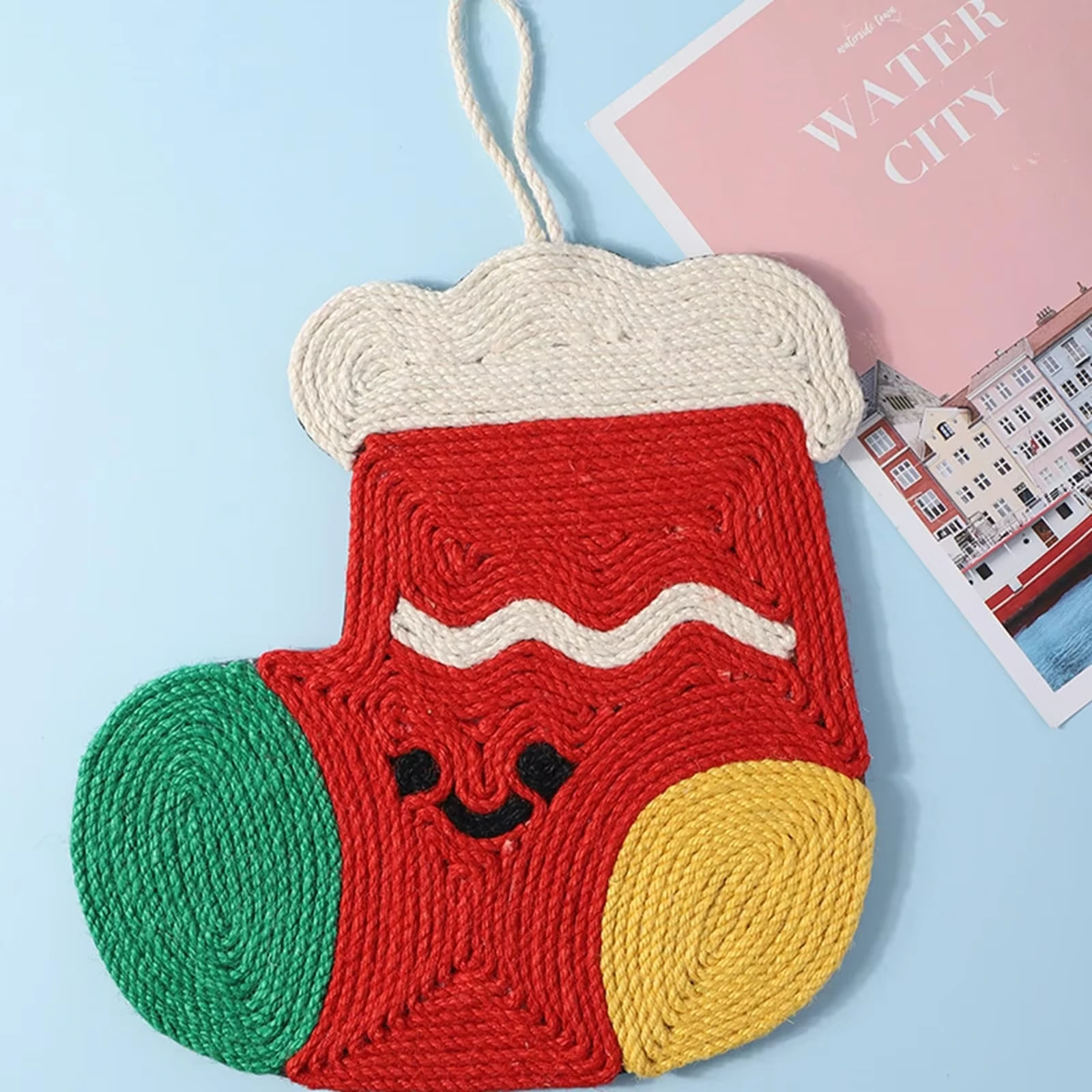 wholesale Cat Scratcher Cat Scratch Pad Sisal Cat Scratching Board-Calcetines de Navidad 1