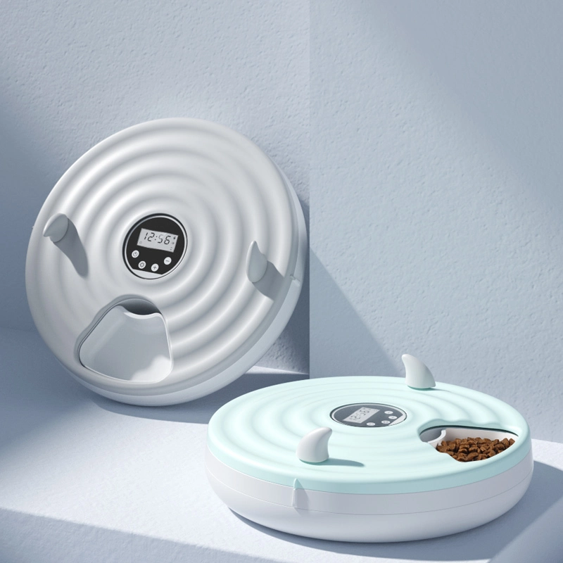 wholesale Aplicación Wifi respetuosa con el medio ambiente Control remoto Alimentador automático inteligente para mascotas Seis platos de comedor independientes Tazón para perros y gatos cronometrados 1