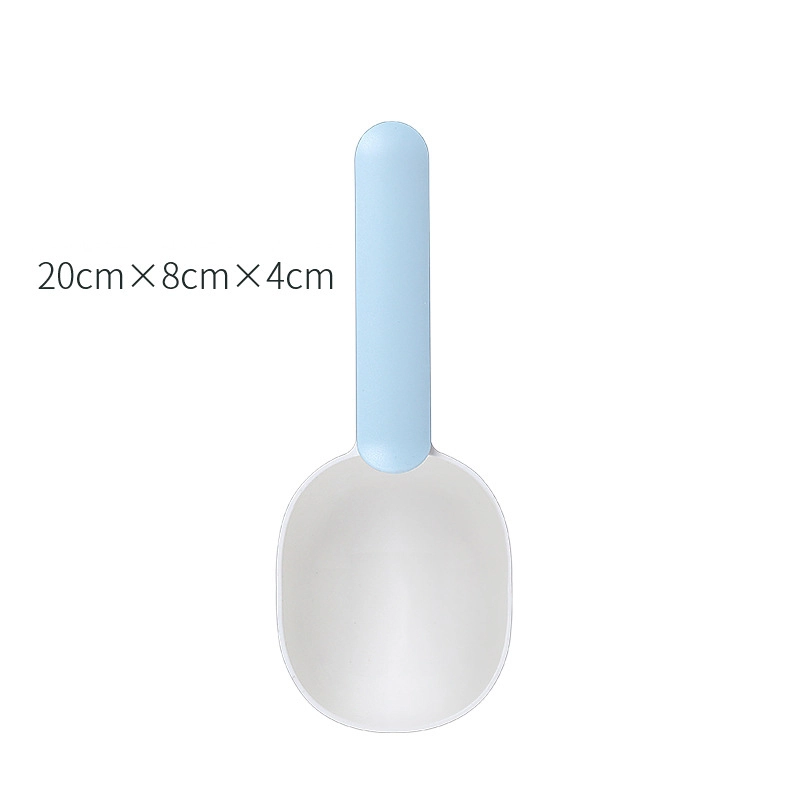 groothandel. Foodgrade kunststof hondenvoerschep blauw 1