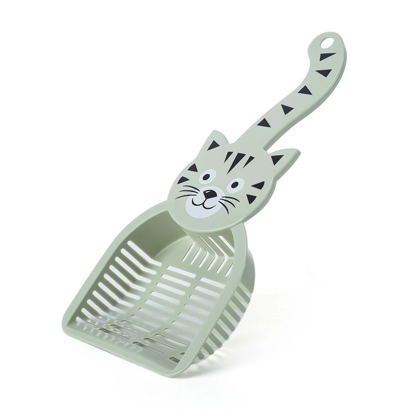 wholesale Cat litter shovel toilet plastic feces cat litter shovel cat small cleaning shovel tool green 1