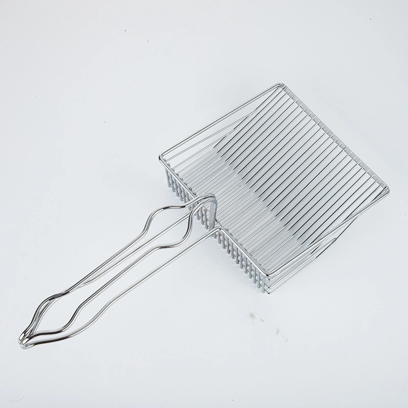 wholesale Metal Large Cat Shit Shovel Long Handle Deep Shovel Scooper Metal Cat Litter Scoop silver 1