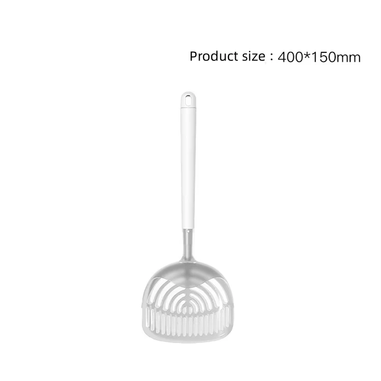 Groothandel Plastic Uitgebreide Grote 40cm Kattenbakvulling Afvalschepper Kat Zandschep wit 1