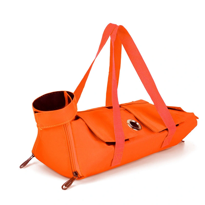 groothandel Draagbare op maat gemaakte puppydraagzak Sling Bag Dierendragers Reizen Zachte katoenen tas voor honden Katten met opbergruimte aan de voorkant Grote zakken oranje 1
