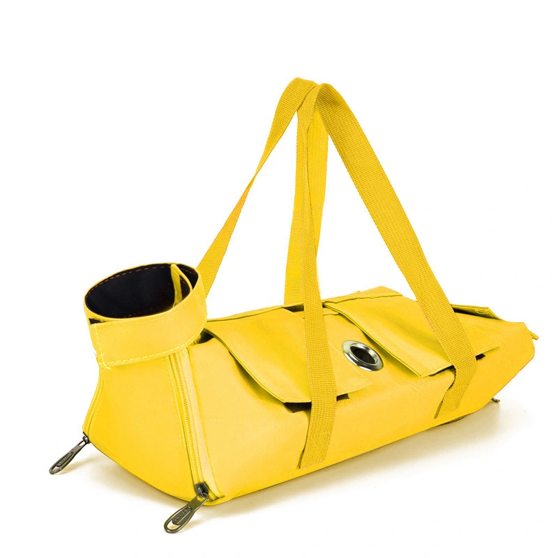 wholesale Portable Custom Puppy Carrier Sling Bag Pet Carriers Travel Soft Cotton Bag for Dogs Cats With Front Storage Large Pockets yellow 1