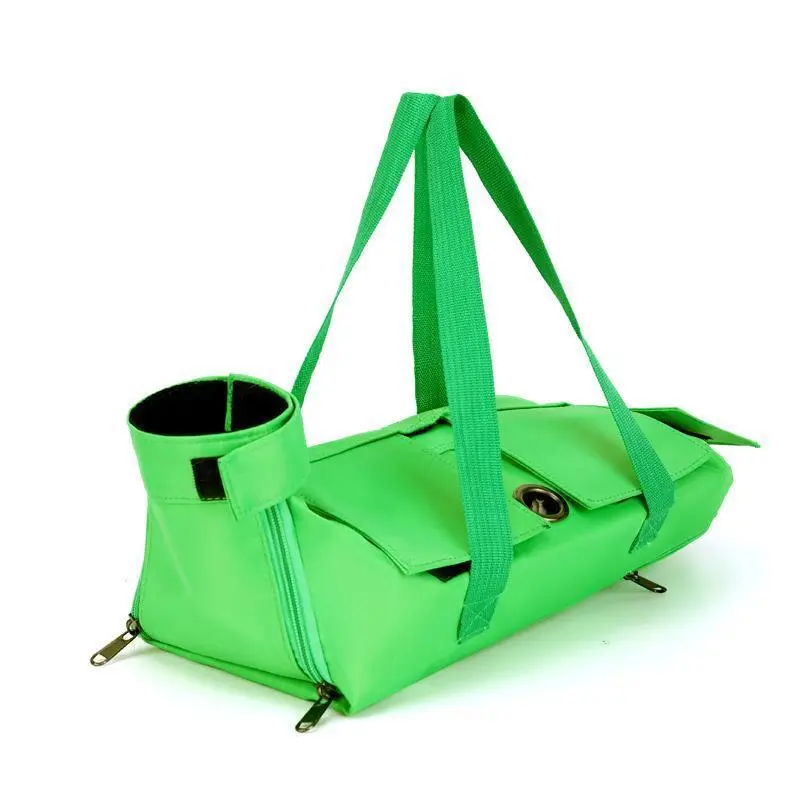 wholesale Portable Custom Puppy Carrier Sling Bag Pet Carriers Travel Soft Cotton Bag for Dogs Cats With Front Storage Large Pockets green 1