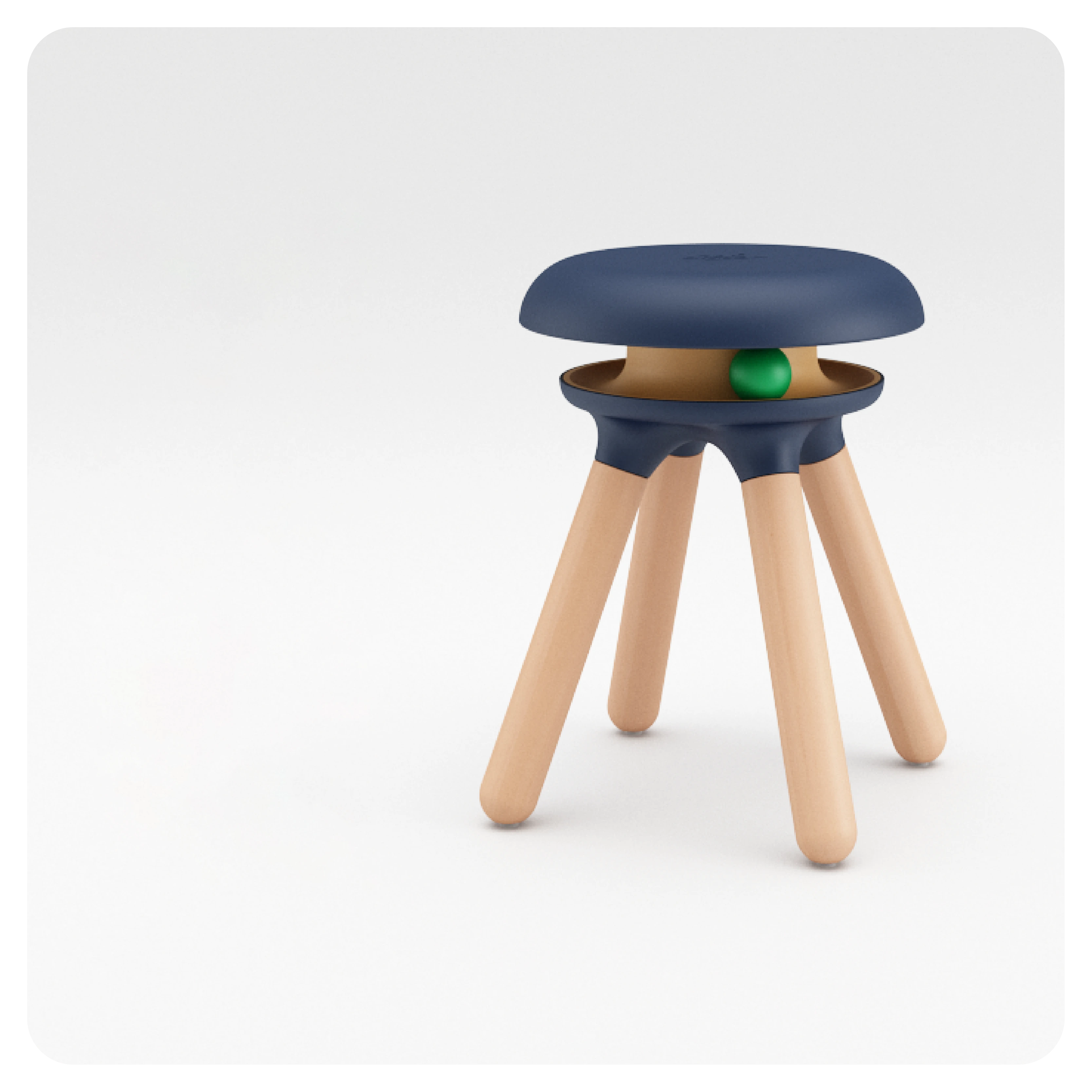 wholesale pet bed Cat Ball Stool Wood Cat Nest Chair Cat Wood Stool pet toy blue2 1