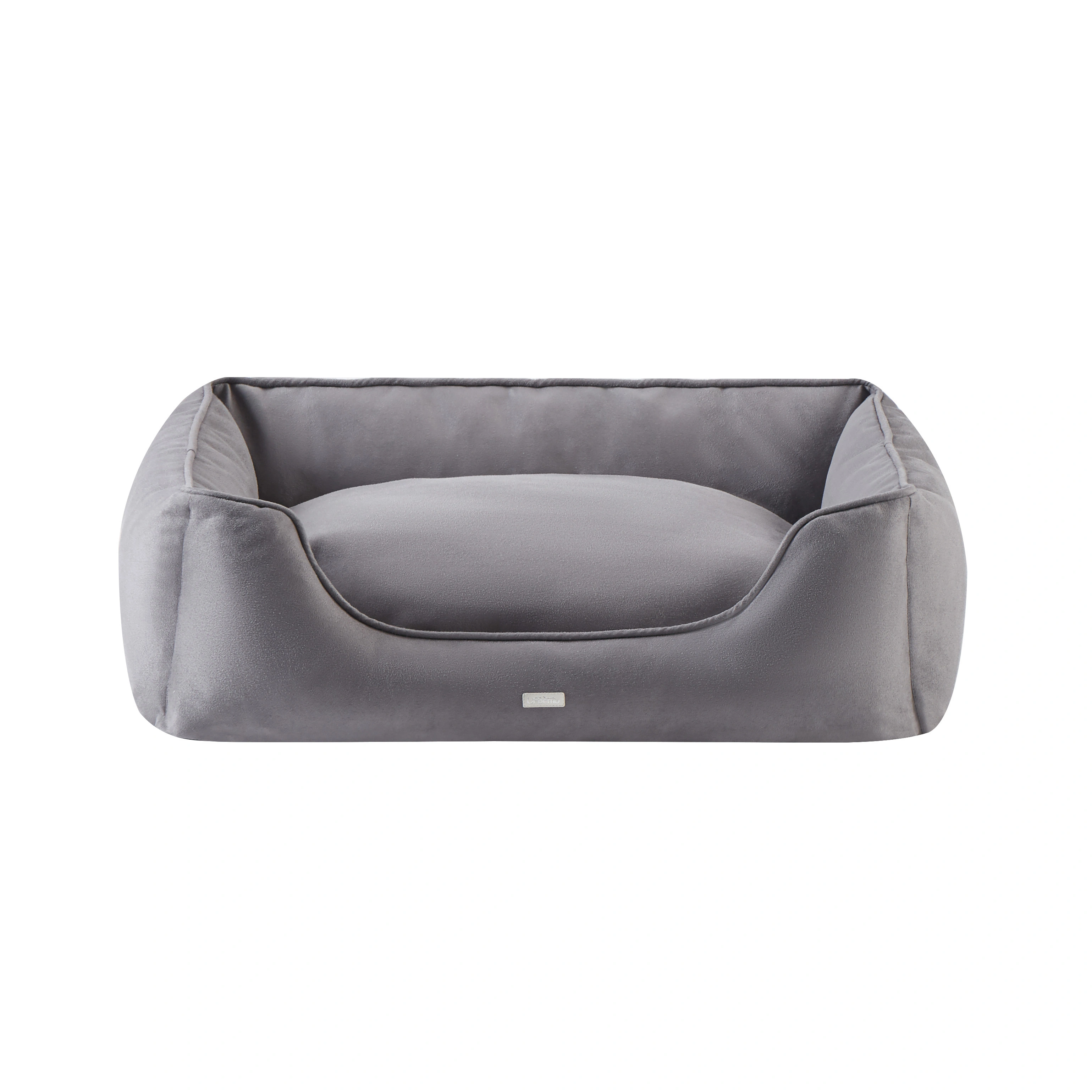 Wholesale OEM available custom logo promotional multi color foldable luxury sofa large pet dog bed pet sofa grey 1