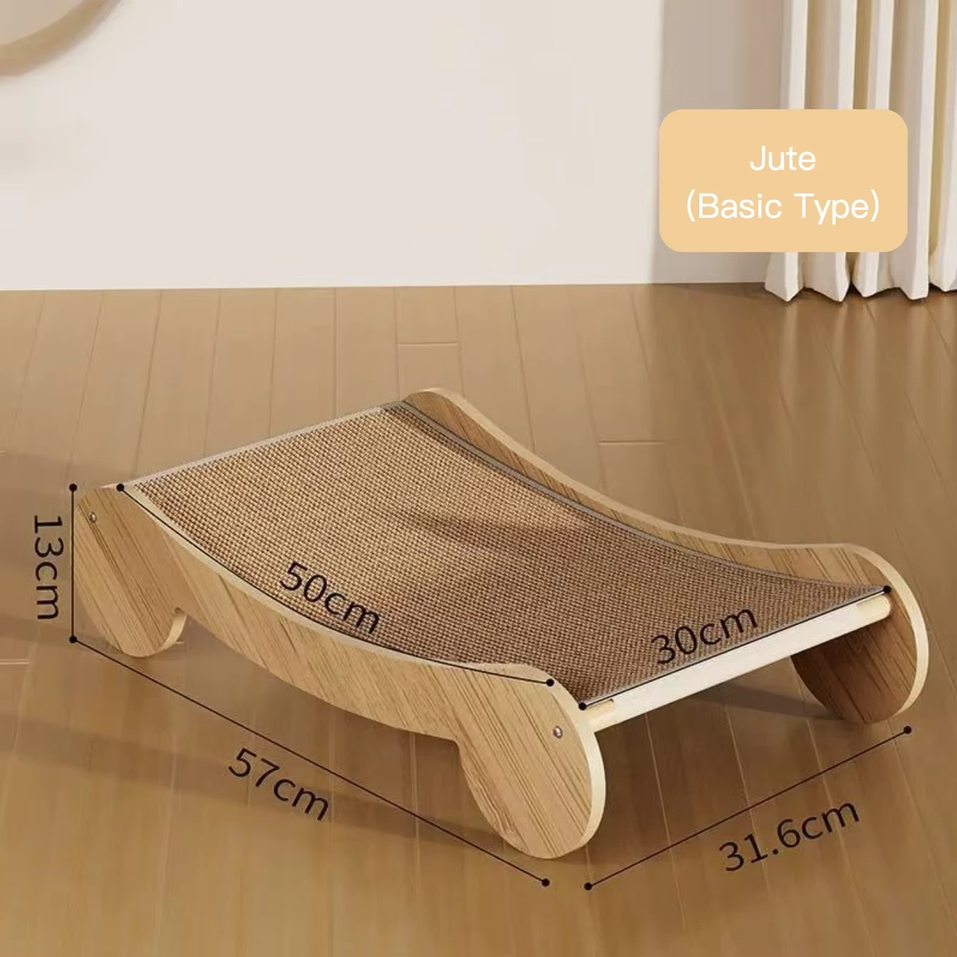 wholesale Almohadilla rascadora para gatos de sisal / yute con pelota para jugar, descansar y rascar marrón 1