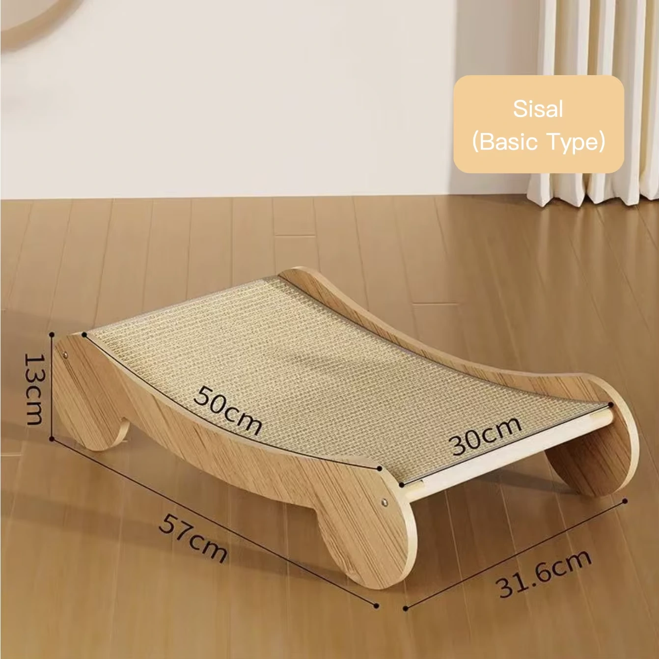 wholesale Sisal/Jute Cat Scratching Pad With Ball For Play, Rest and Scratch beige 1