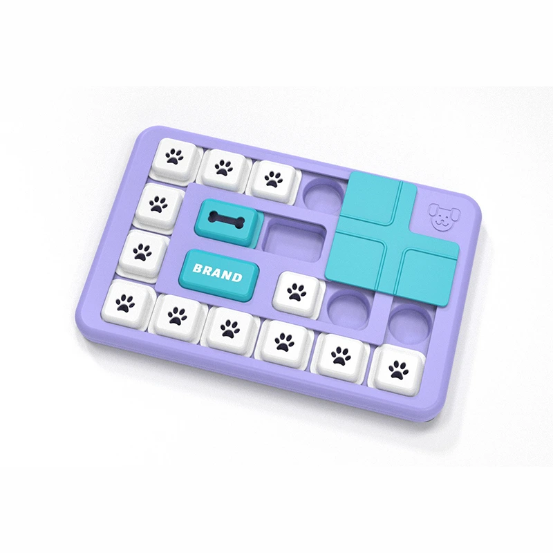 wholesale Dog Squeaky Puzzle Pet Product Interactive Treat Toys Hide and Seek Dog Toy pet toy light purple 1