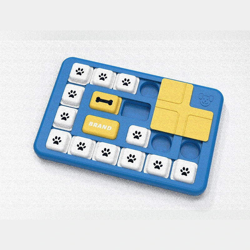 wholesale Dog Squeaky Puzzle Pet Product Interactive Treat Toys Hide and Seek Dog Toy pet toy blue 1