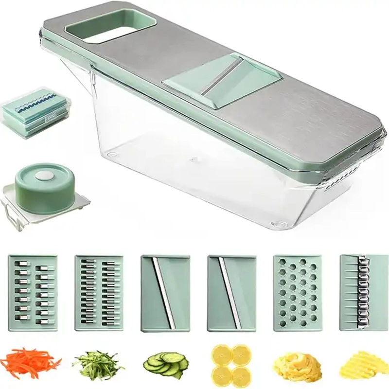 Mandoline Slicer Vegetable Chopper Manual Veggie Julienne Food Cutter With Multi Blades 1