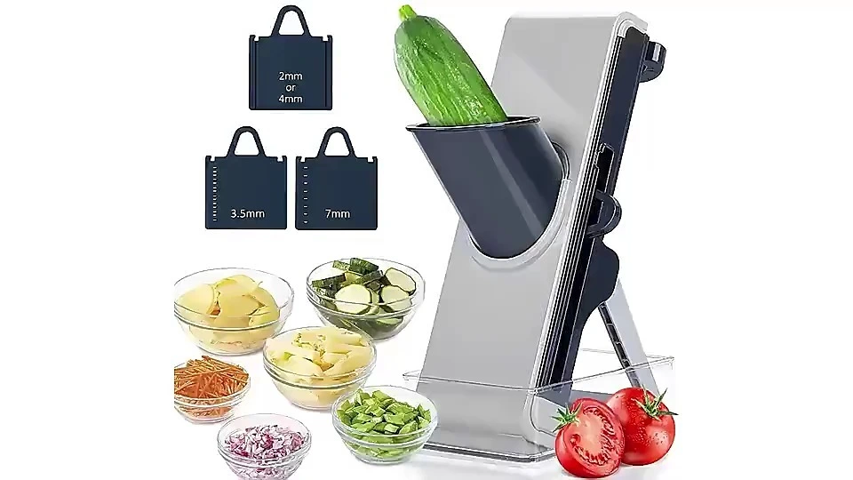 4-7 Adjustable Dash Safe Mandoline Slicer Vegetable Chopper Manual Veggie Julienne Food Cutter For Kitchen With Multi Blades 1