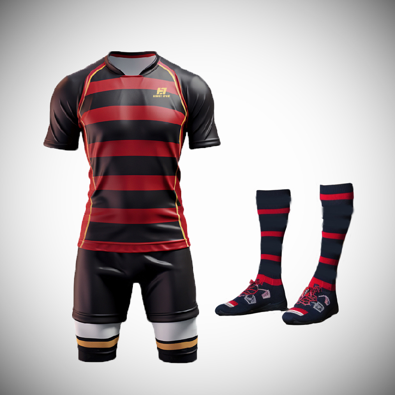 Ġersijiet, xorts u kalzetti tar-Rugby Union personalizzati għal kull livell ta' atleti u klabbs ilbies tat-tim tar-rugby flokkijiet personalizzati tar-rugby 3