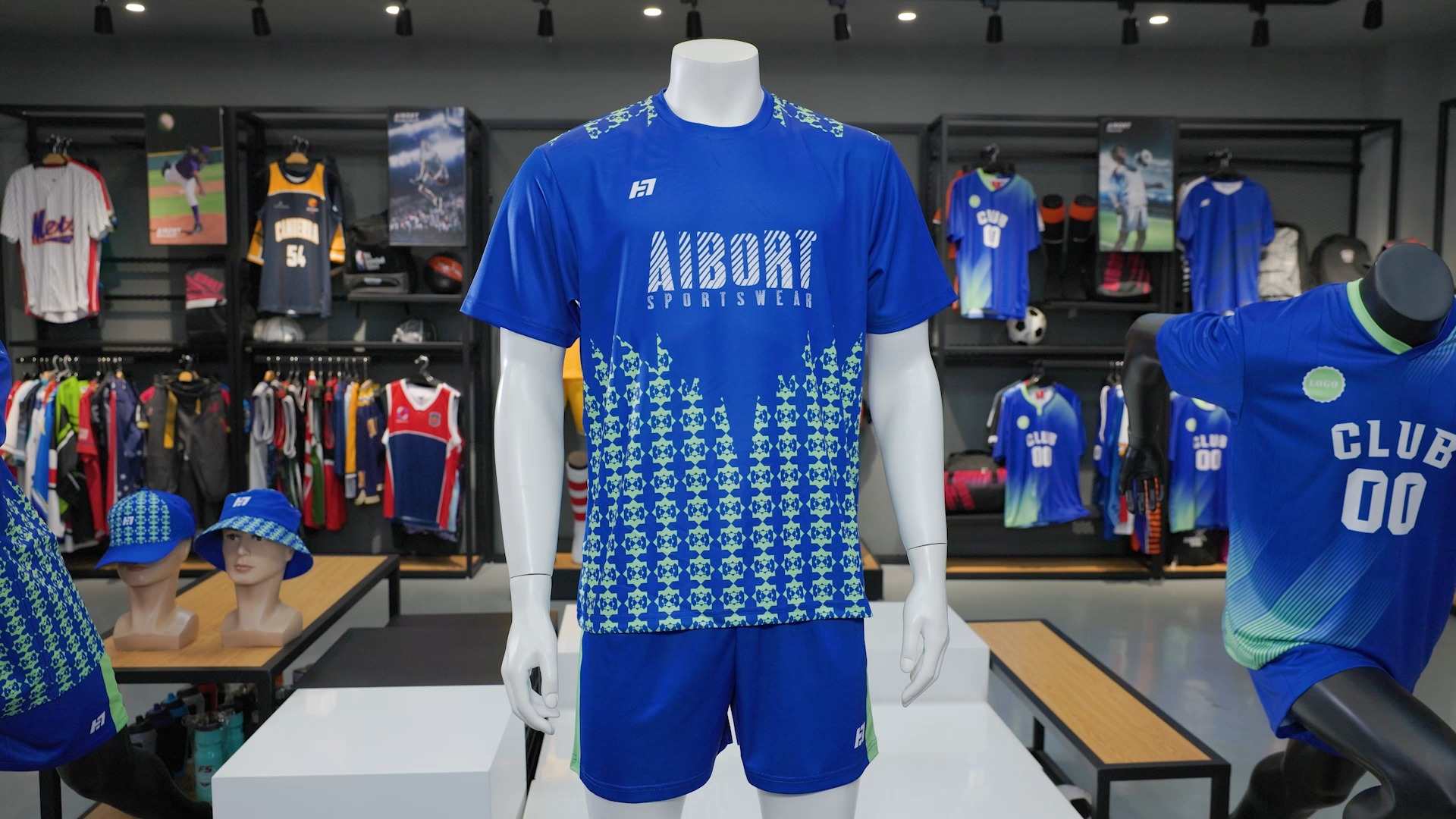 Ardchaighdeáin Blank 100% poileistir Spóirt na bhFear Shirt - Aibort Sport 1
