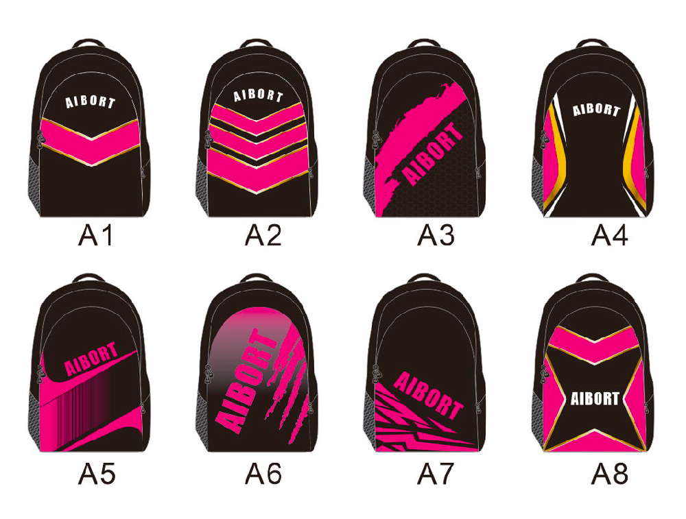 gepersonaliseerde sporttassen die passen bij de uitrusting van al uw sportteams. Personaliseer uw rugzak met uw kleur, maat, vorm, logo, spelersnummer en achternaam van de speler 2