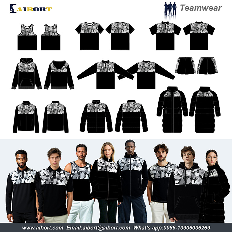 Serie ibride Teamwear: Sublimation Top + Bottom Dyed Fabric | Uniforme di formazione personalizzata 2