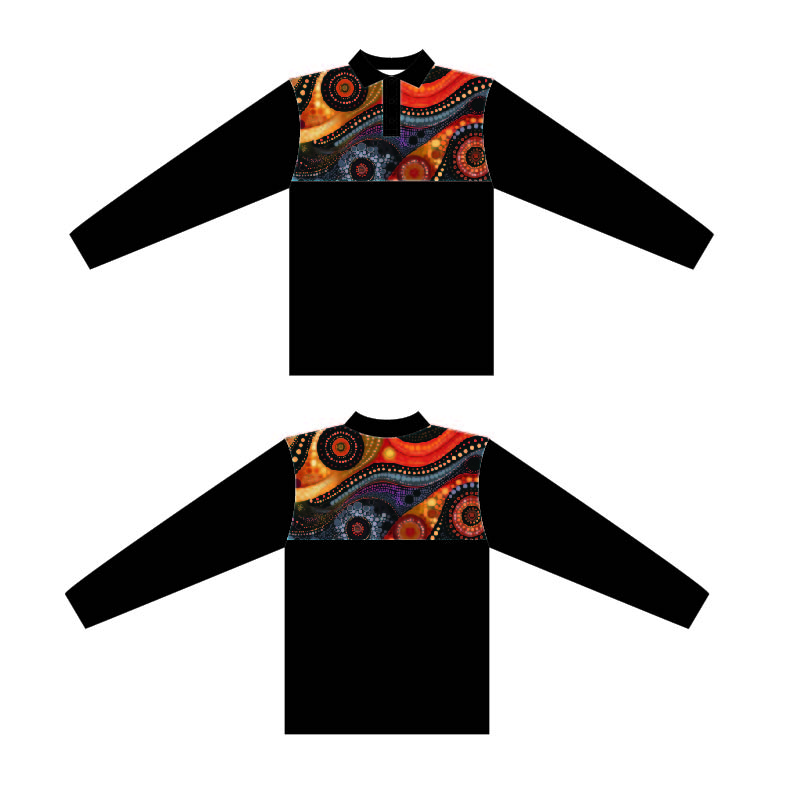 Top Activewear personalizzato con fronte di sublimazione & fondo a colori solidi | Fornitore di abbigliamento per le prestazioni 9