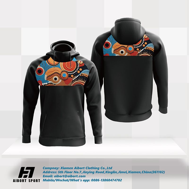 Abbigliamento sportivo in tessuto a contrasto - stampato superiore con pressa di calore, in tessuto di colore solido più basso | Esperto di personalizzazione degli attrezzi atletici 4