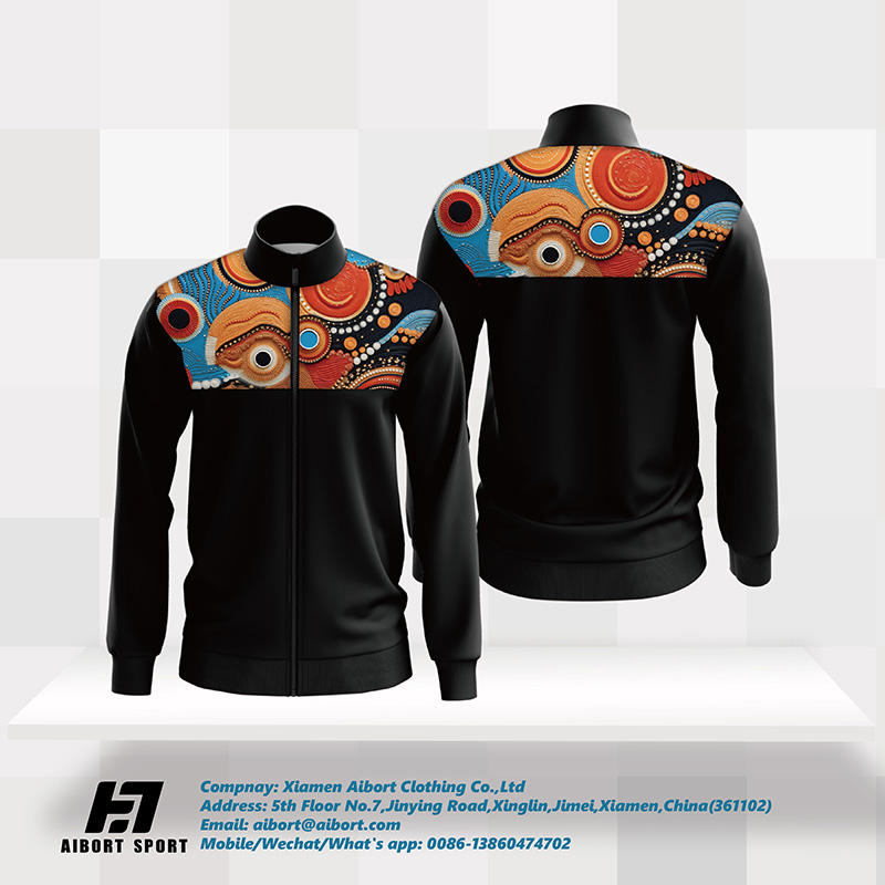 Abbigliamento sportivo in tessuto a contrasto - stampato superiore con pressa di calore, in tessuto di colore solido più basso | Esperto di personalizzazione degli attrezzi atletici 3