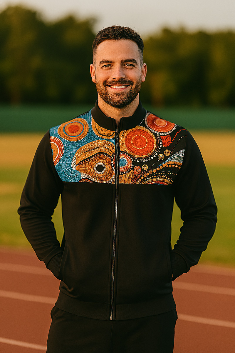 Abbigliamento sportivo in tessuto a contrasto - stampato superiore con pressa di calore, in tessuto di colore solido più basso | Esperto di personalizzazione degli attrezzi atletici 5