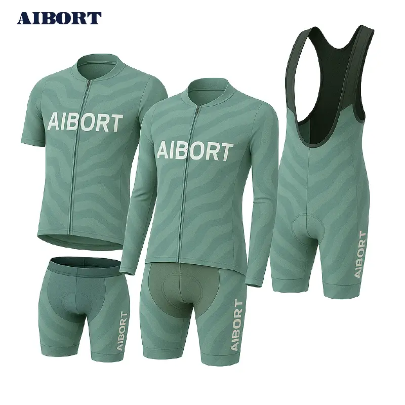 Aibirt Custom Designed Pro Lightweight Reflective Anti UV Breathable Quick Dry Cycling Wear Plus Size Sets for Road Biking 1