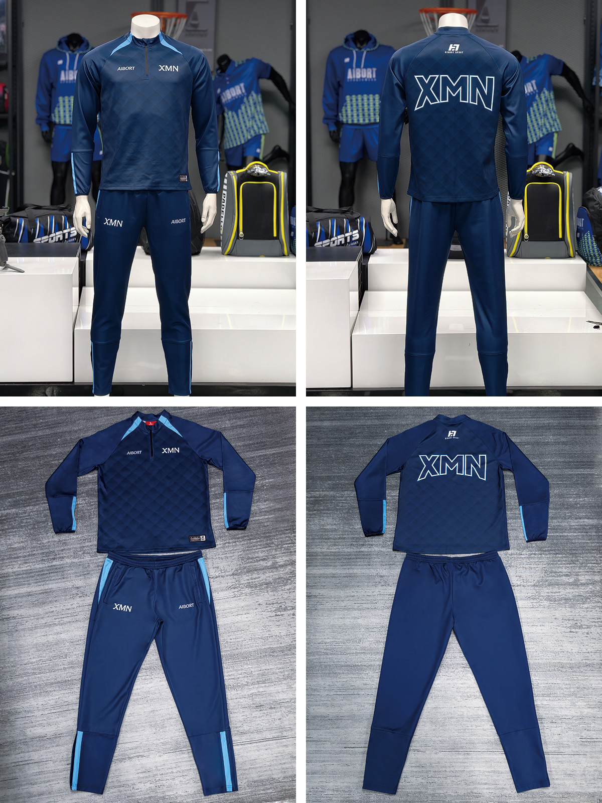 Aibort Sporty Stylish Breathable Lightweight Custom Design Football Tracksuit for Unisex Training Autumn Automated Cutting 100% 3