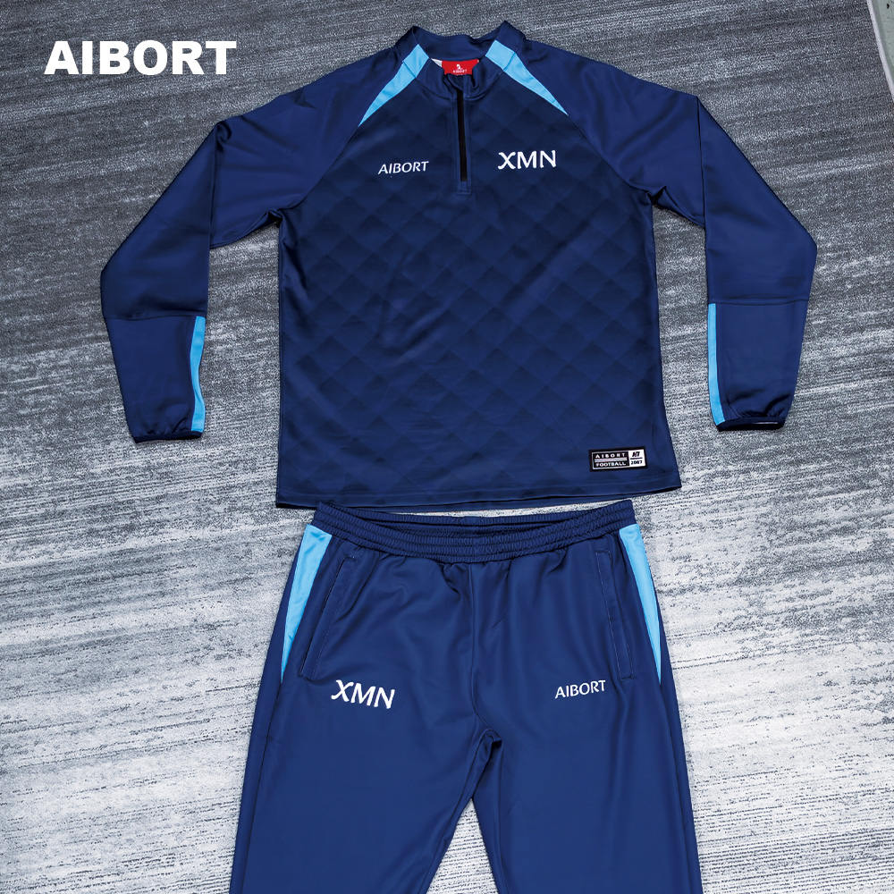 Aibort Sporty Stylish Breathable Lightweight Custom Design Football Tracksuit for Unisex Training Autumn Automated Cutting 100% 2
