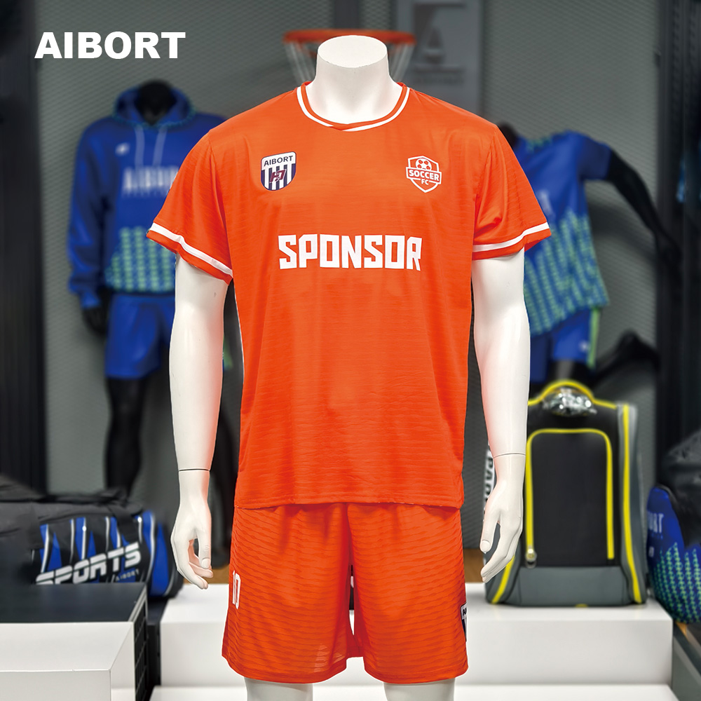 Aibort Quick Dry Stylish Ergonomic Breathable Anti-Wrinkle Unisex Jersey Soccer Uniform Sets OEM Service for Local Football Team 2