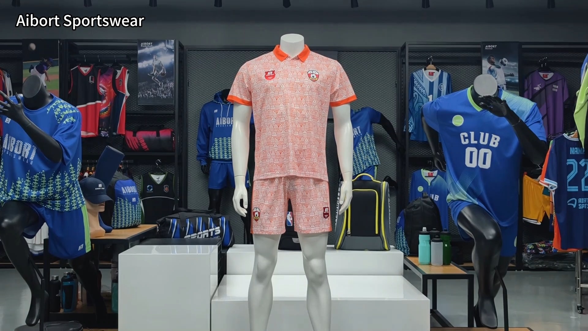 Aibort Yaz OEM Servisi Hızlı Kuruyan Solmaya Dayanıklı Moda Kesim Süblimasyonlu İki Parçalı Antrenman Seti Futbol Forması Açık Hava Ligi 1