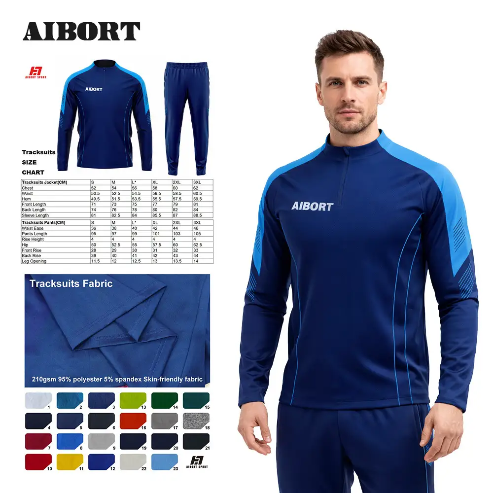 Survêtements de football personnalisés Aibort Performance Stretch en maille respirante, circulation d'air améliorée, structure stable, bords renforcés 1