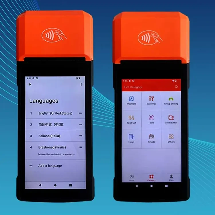 Neue Ankunft H10S Android Handheld tragbare POS-Terminalsysteme für Restaurants 1