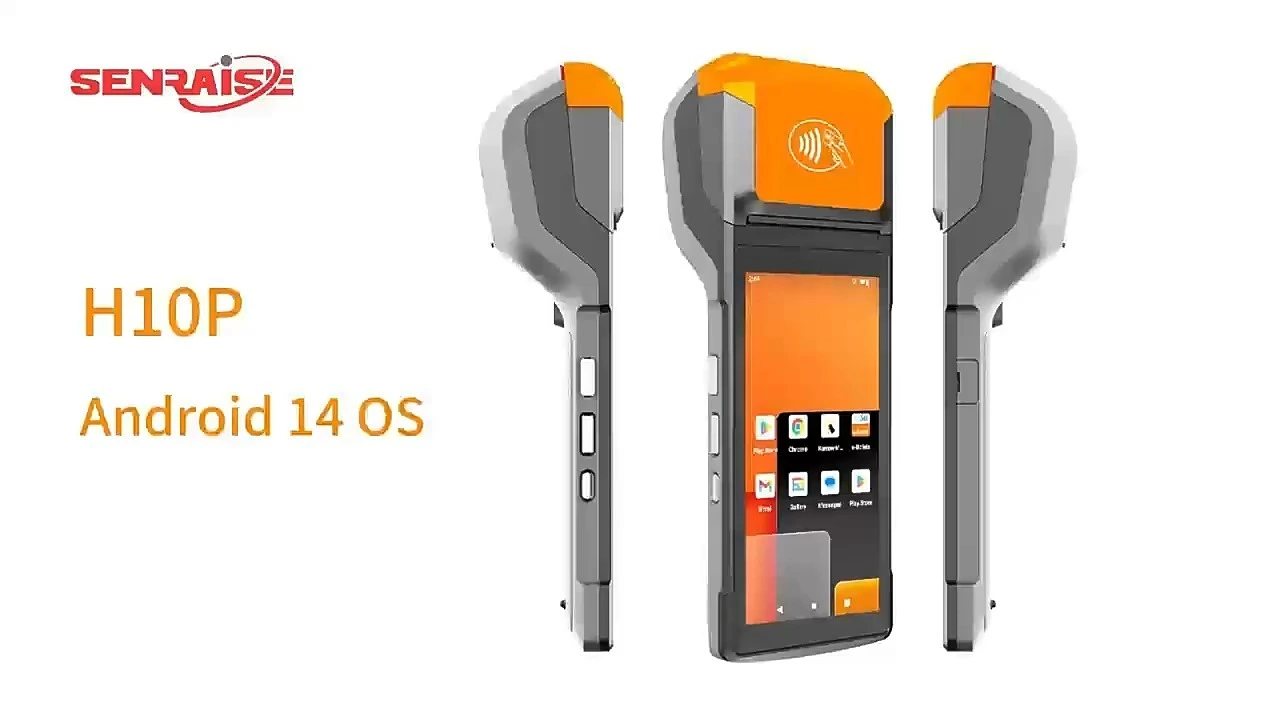 Senraise Android 14 Bluetooth Smart POS يدعم سرعة SoftPos 80 مم/ثانية مع الطابعة 1