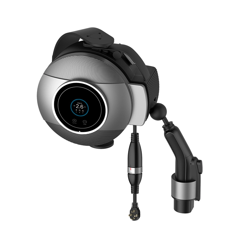 Cable retráctil cargador EV tipo 1 tipo 2 Tesla GBT 3.5kw 7kw estación de carga para coche eléctrico 1
