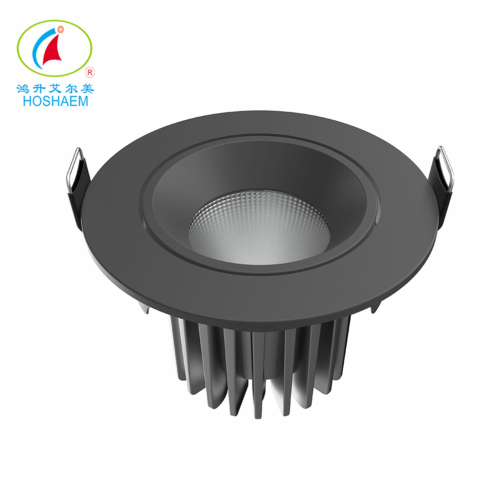 3 بوصة LED راحة الإضاءة COB النازل 5W 550LM 3000K 5000K ضوء النهار الأبيض CRI95 أبيض أسود تقليم أضواء السقف LED مع سائق 15 درجة / 24 درجة / 38 درجة 4