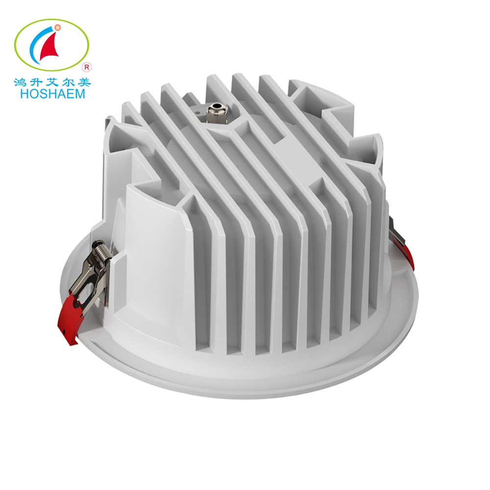 Luz empotrable de techo LED de 3 pulgadas y 12 W, panel de aluminio, accesorio antioxidante, luz empotrable para ducha, IP65, resistente al agua, para lugares húmedos, interiores & y exteriores 4