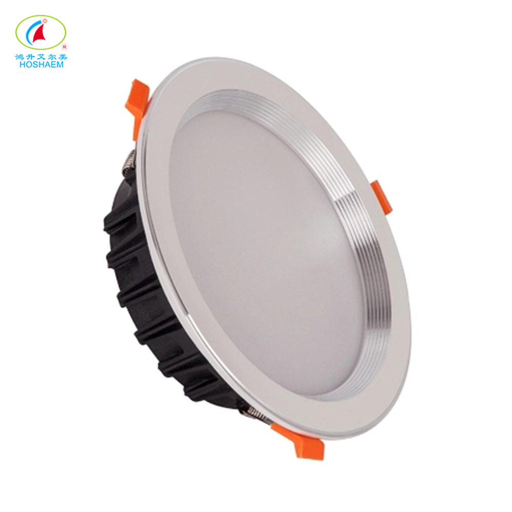 Faretto da incasso a LED rotondo da 4 pollici da 4 pollici IP65 Illuminazione spot da soffitto SMD in alluminio pressofuso bianco caldo con luce diurna 3