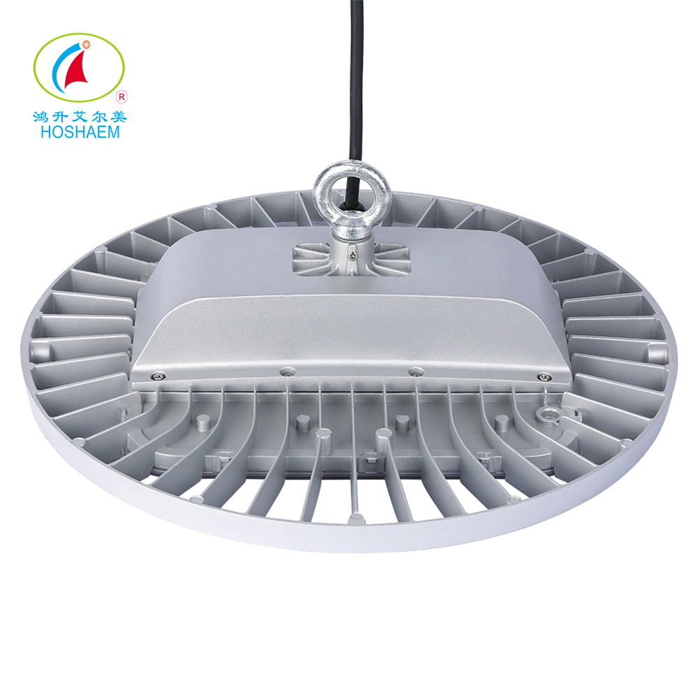 Заводское промышленное освещение для помещений, алюминий 100 Вт Smd Ufo Led Highbay Light 130lm/w AC100-277V CE RoHs PSE 5