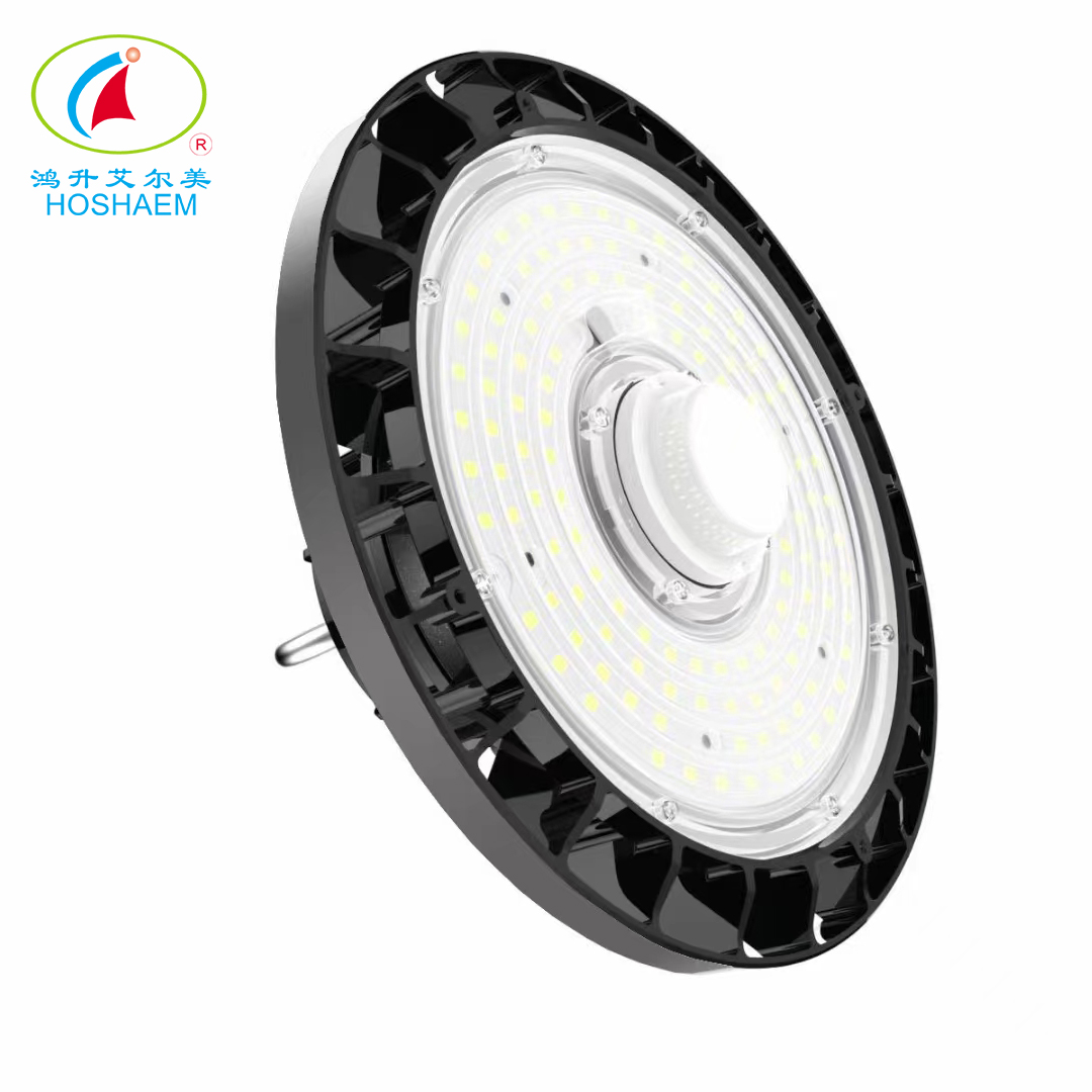 Hongsheng HOSHAEM industriel haute baie lumière 150 W détection noir rond UFO Led haute baie lumières fournisseur 5