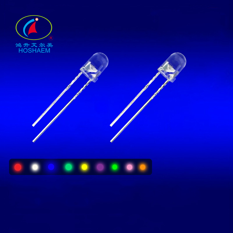 Personalizzazione del supporto del fornitore di chip LED economici di alta qualità con diodi emettitori LED Hongsheng HOSHAEM 4MM 3