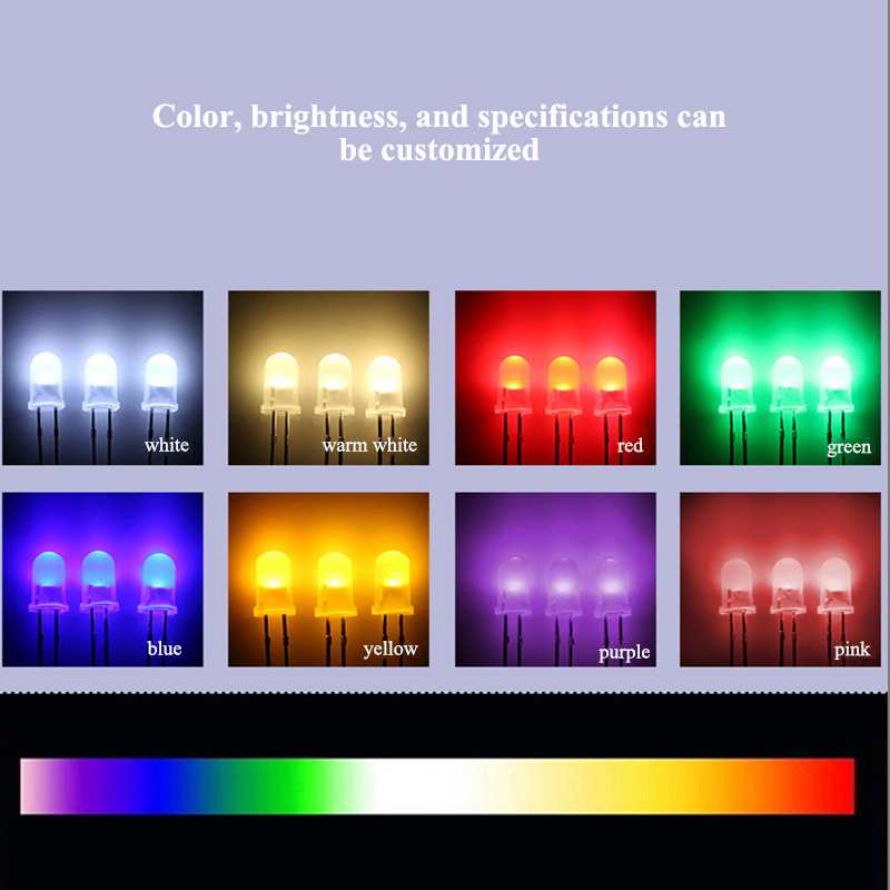 Personalizzazione del supporto del fornitore di chip LED economici di alta qualità con diodi emettitori LED Hongsheng HOSHAEM 4MM 5