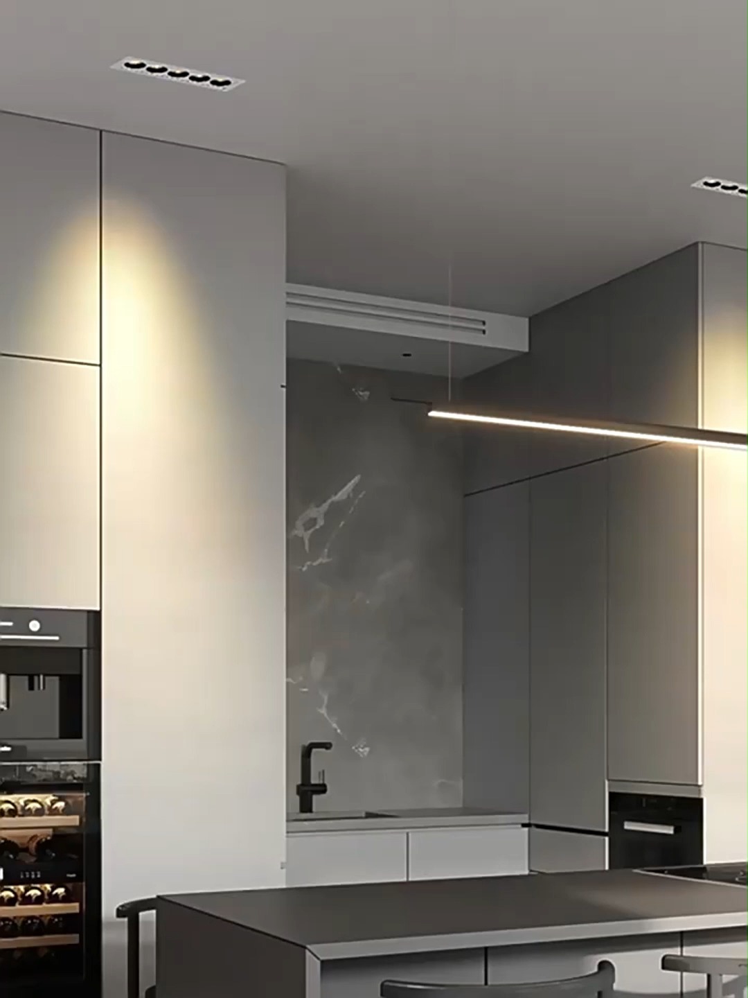 Hongsheng – lumière linéaire LED Anti-éblouissement, économie d'énergie, plafonnier 24W, lumière de calandre encastrée, fabricant de rondelle murale intérieure 1