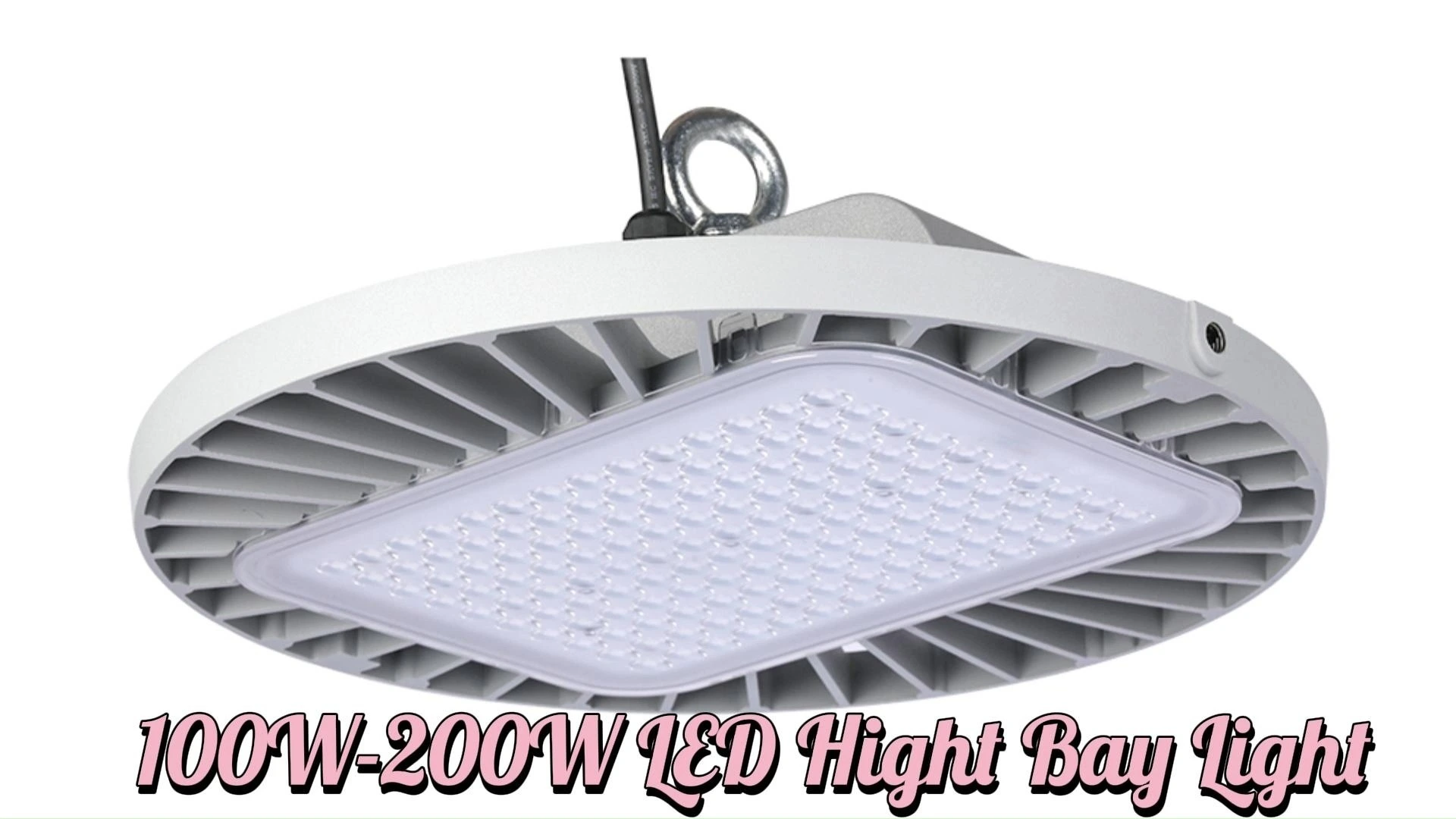 El UFO interior del aluminio 100w de Smd de la iluminación industrial de la fábrica llevó el CE RoHs PSE de la luz 130lm/w AC100-277V de la bahía alta 1