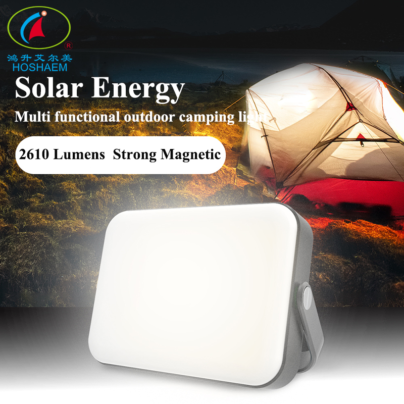 Honsheng HOSHAEM オリジナルデザイン LED ソーラーキャンプランプライト充電式ランタン釣りハイキングライト屋外 IP67 防水 2