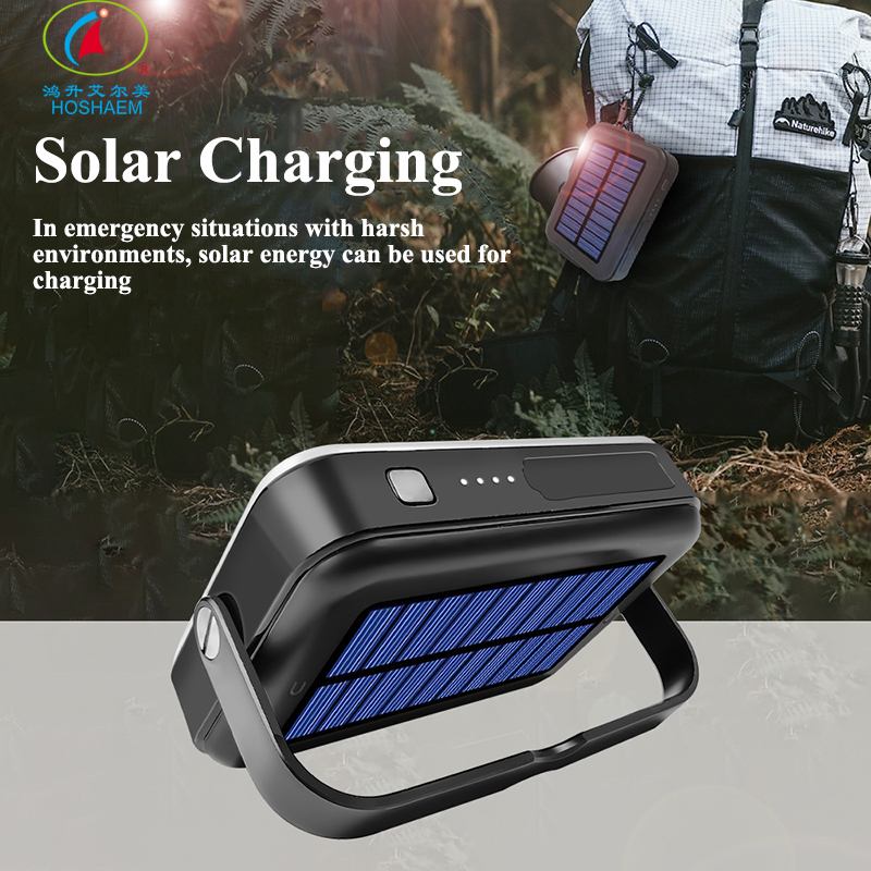 Honsheng HOSHAEM オリジナルデザイン LED ソーラーキャンプランプライト充電式ランタン釣りハイキングライト屋外 IP67 防水 7