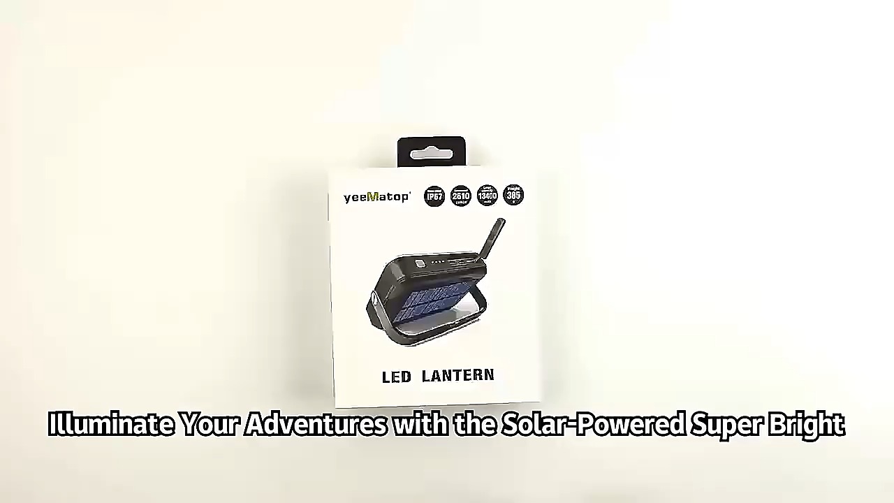 Honsheng HOSHAEM オリジナルデザイン LED ソーラーキャンプランプライト充電式ランタン釣りハイキングライト屋外 IP67 防水 1