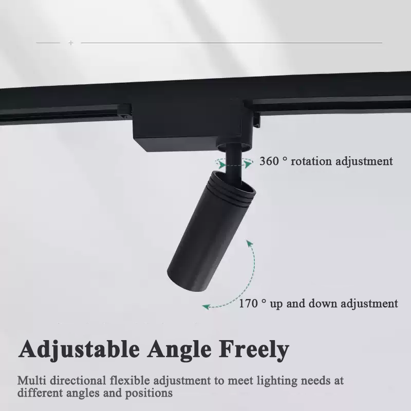 Hongsheng HOSHAEM Luci a binario a LED zoomabili con angolo di fascio ridotto Produttore di luci spot orientabili da 3 ° a 68 ° 4