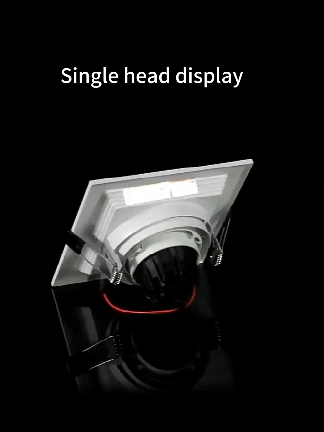 Hongsheng HOSHAEM Luces empotrables de techo empotrables y focos triples individuales y dobles cuadrados para decoración del hogar y uso comercial 1